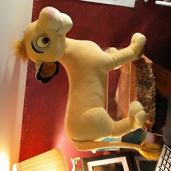 2002 Simba XL Lion King Plush - Approx. 20" x 19" x 11" - Vintage - Picture 1 of 8